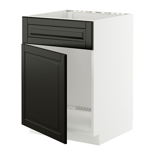 METOD base cabinet f sink w door/front
