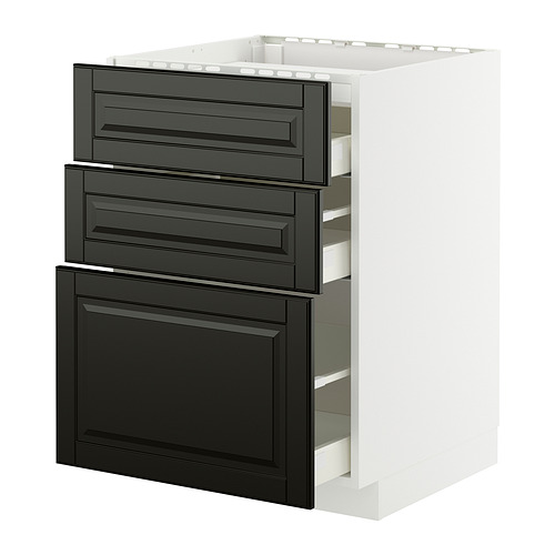METOD/MAXIMERA base cab f hob/3 fronts/3 drawers