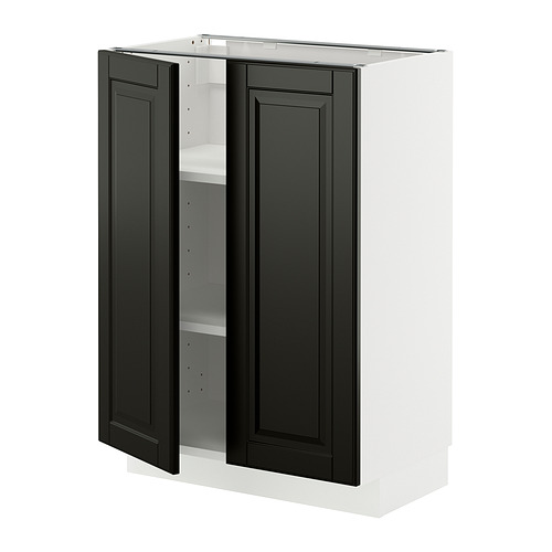 METOD base cabinet with shelves/2 doors
