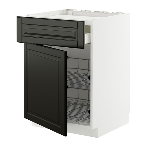METOD/MAXIMERA base cab f hob/drawer/2 wire bskts
