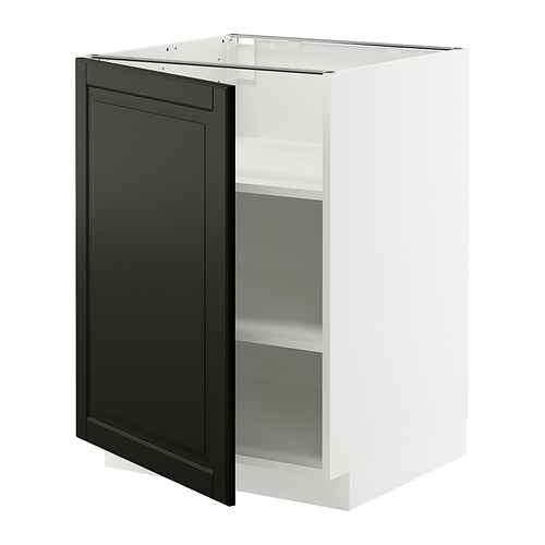 METOD base cabinet with shelves