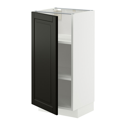 METOD base cabinet with shelves
