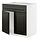 METOD, base cabinet f sink w 2 doors/front