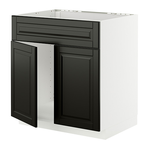 METOD base cabinet f sink w 2 doors/front