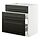 METOD/MAXIMERA, base cab f sink+3 fronts/2 drawers