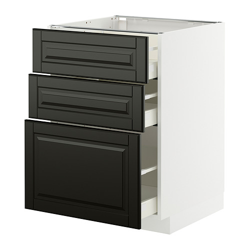 METOD/MAXIMERA base cabinet with 3 drawers