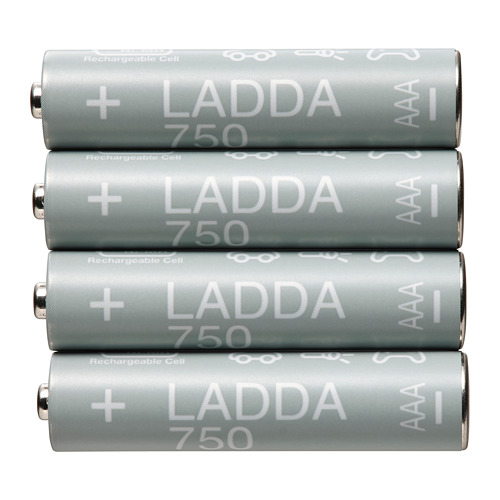 LADDA, rechargeable battery