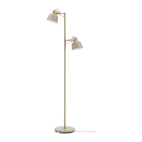 SJÖMAKT, floor lamp with 2-spot