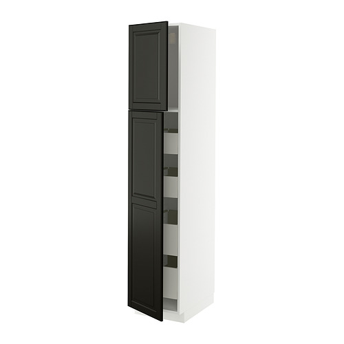 METOD/MAXIMERA hi cab w 2 doors/4 drawers