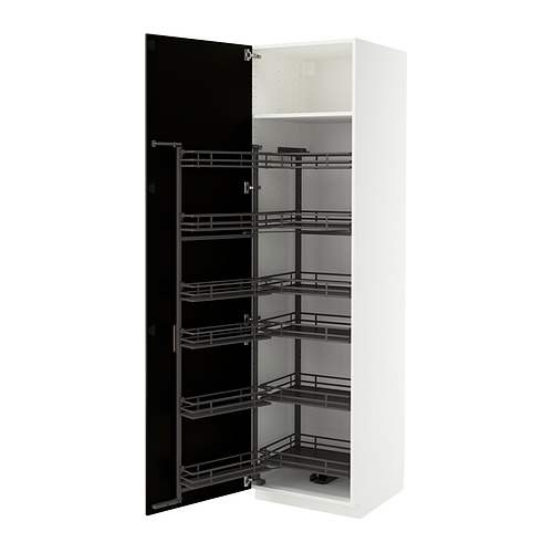 METOD high cabinet with pull-out larder