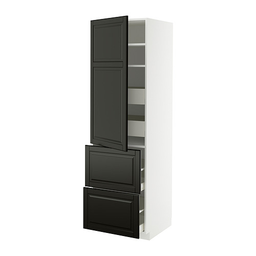 METOD/MAXIMERA hi cab w shlvs/4 drawers/dr/2 frnts
