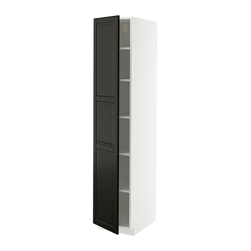 METOD high cabinet with shelves