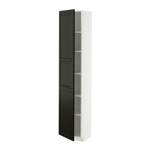 METOD high cabinet with shelves