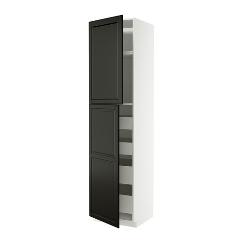 METOD/MAXIMERA hi cab w 2 doors/4 drawers