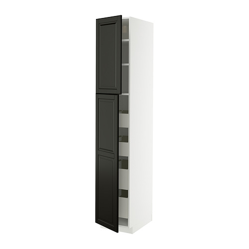 METOD/MAXIMERA hi cab w 2 doors/4 drawers