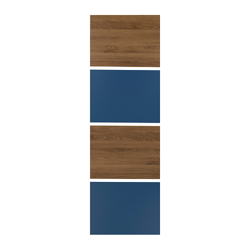MEHAMN 4 panels for sliding door frame