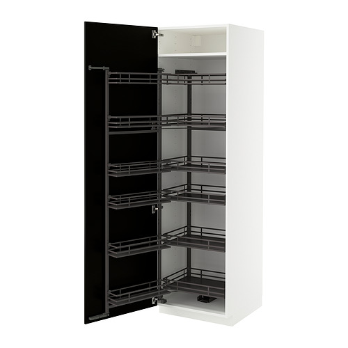 METOD high cabinet with pull-out larder
