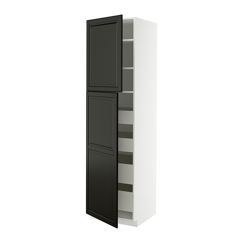 METOD/MAXIMERA hi cab w 2 doors/4 drawers
