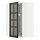 METOD, corner wall cab w carousel/glass dr