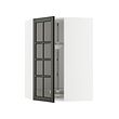 METOD corner wall cab w carousel/glass dr