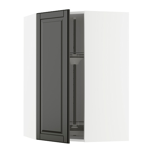 METOD corner wall cabinet with carousel