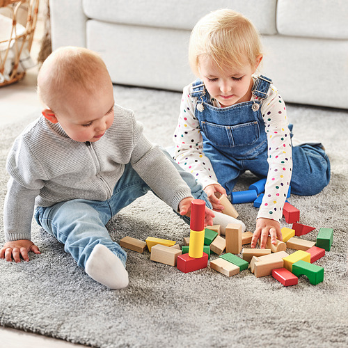 UNDERHÅLLA, 40-piece wooden building block set