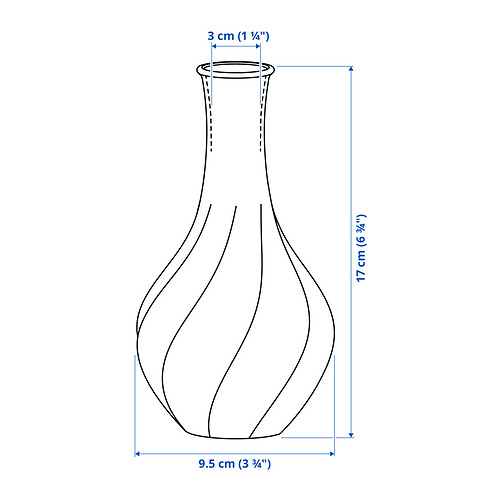 VILJESTARK vase