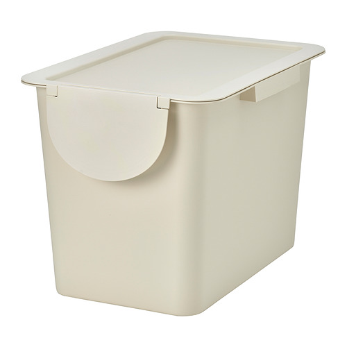 TRÖSKNING, bin with lid