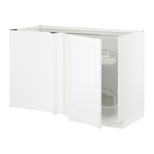 METOD, grunnskápur í horn/útdrl. innvols