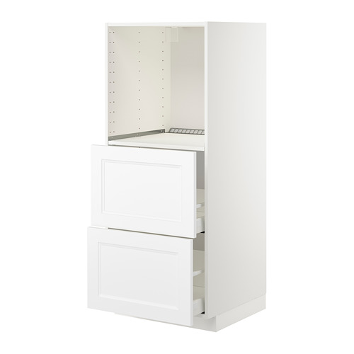 METOD/MAXIMERA high cabinet w 2 drawers for oven