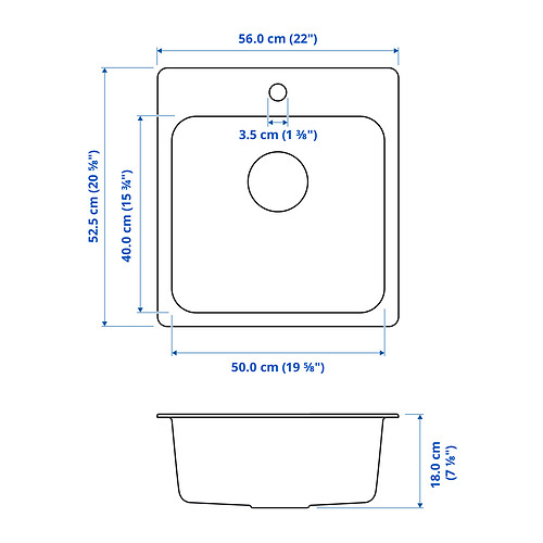 LÅNGUDDEN vaskur, einfaldur