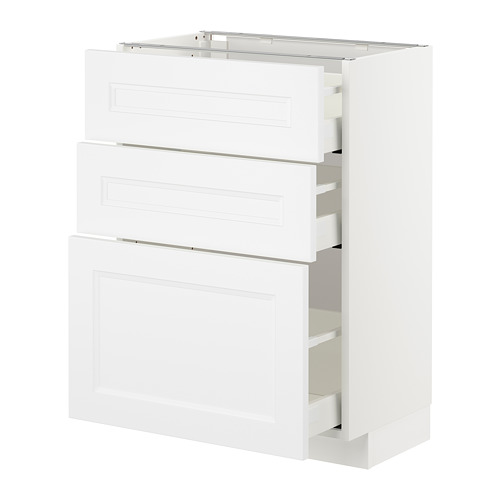 METOD/MAXIMERA base cabinet with 3 drawers
