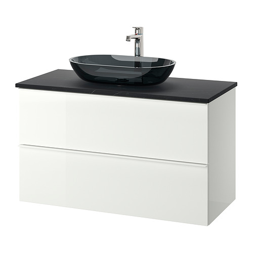 GODMORGON/TOLKEN/OXMYREN, wsh-stnd w countertop wsh-basin