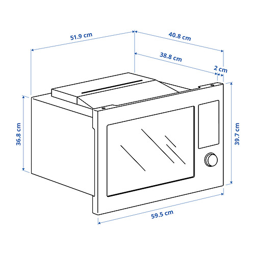 STENABY built-in microwave