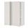 METOD, corner wall cabinet with shelves