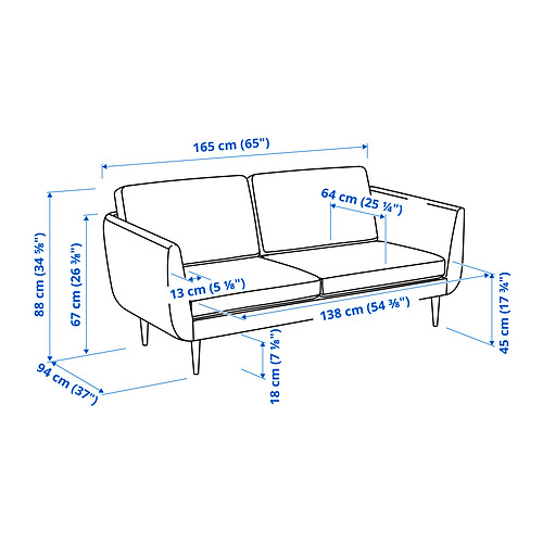 SMEDSTORP 2-seat sofa