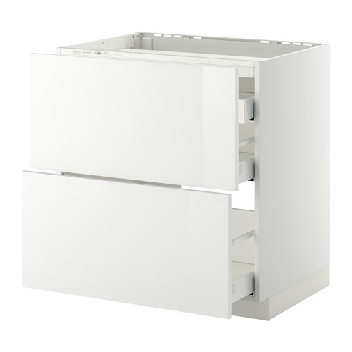 METOD/MAXIMERA base cab f hob/2 fronts/3 drawers