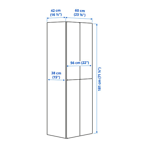 SMÅSTAD/PLATSA wardrobe