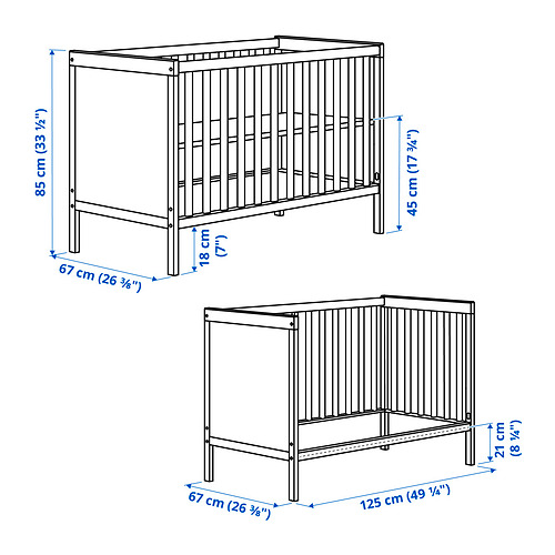 SUNDVIK 2-piece baby furniture set