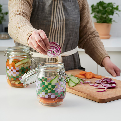 KORKEN, jar with lid