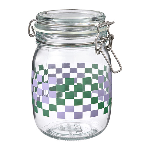KORKEN, jar with lid