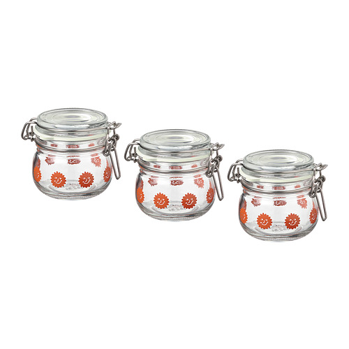 KORKEN, jar with lid