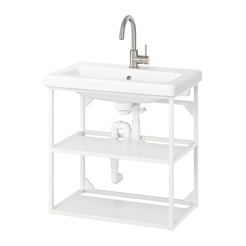 ENHET/TVÄLLEN, open wash-stand with 2 shelves