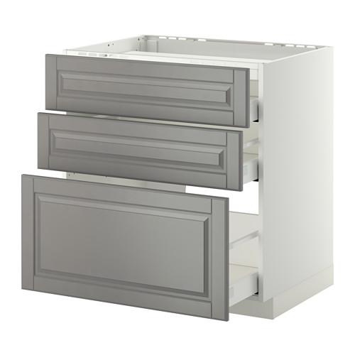 METOD/MAXIMERA base cab f hob/3 fronts/3 drawers