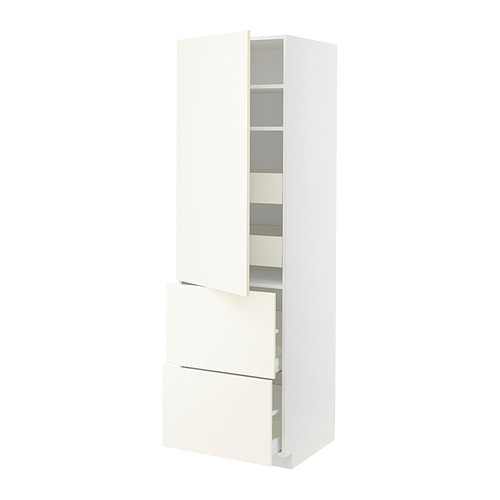METOD/MAXIMERA hi cab w shlvs/4 drawers/dr/2 frnts