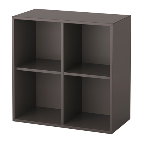 EKET, wall-mounted shelving unit w 4 comp