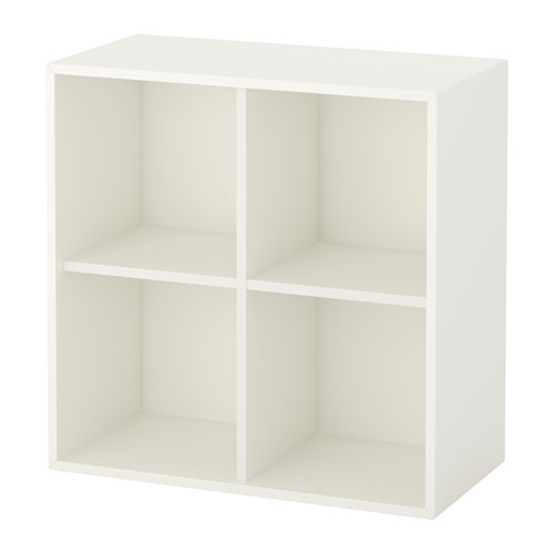 EKET, wall-mounted shelving unit w 4 comp