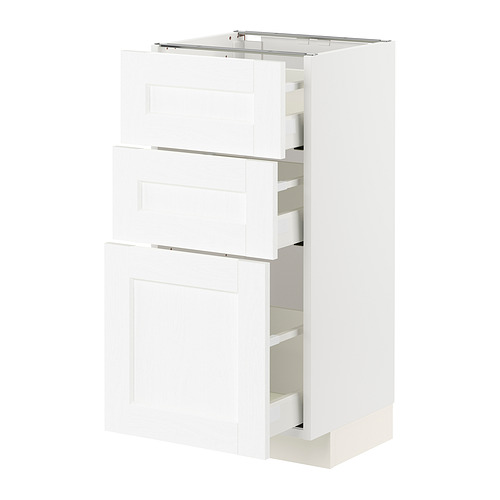 METOD/MAXIMERA base cabinet with 3 drawers