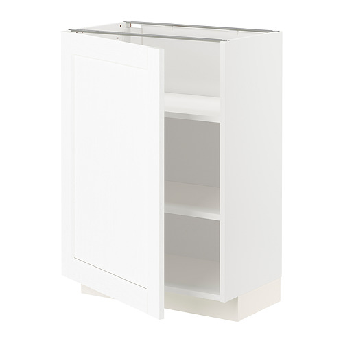 METOD base cabinet with shelves