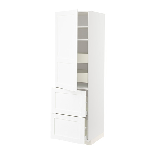 METOD/MAXIMERA hi cab w shlvs/4 drawers/dr/2 frnts